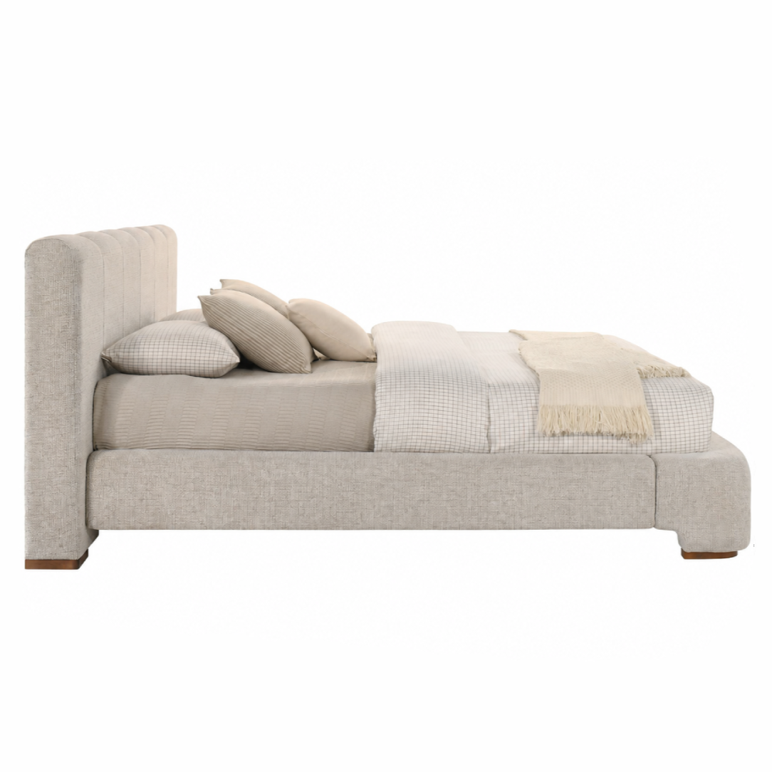 Reveal Beige Upholstered Bed
