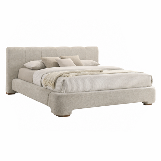 Reveal Beige Upholstered Bed