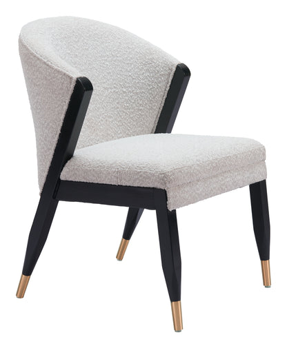 Pula Dining Chair - Misty Gray Modern and Comfortable Upholstered Chair for Stylish Dining Rooms
