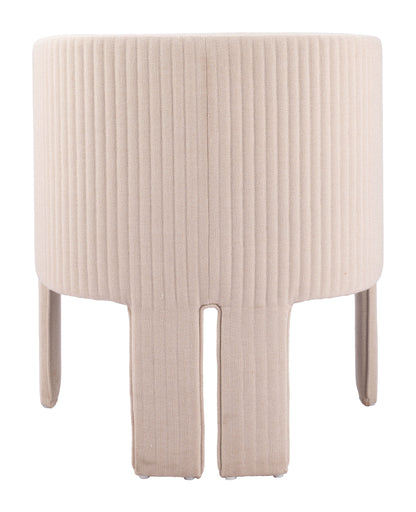 Hull Accent Chair - Beige Stylish Upholstered Chair for Cozy and Contemporary Spaces