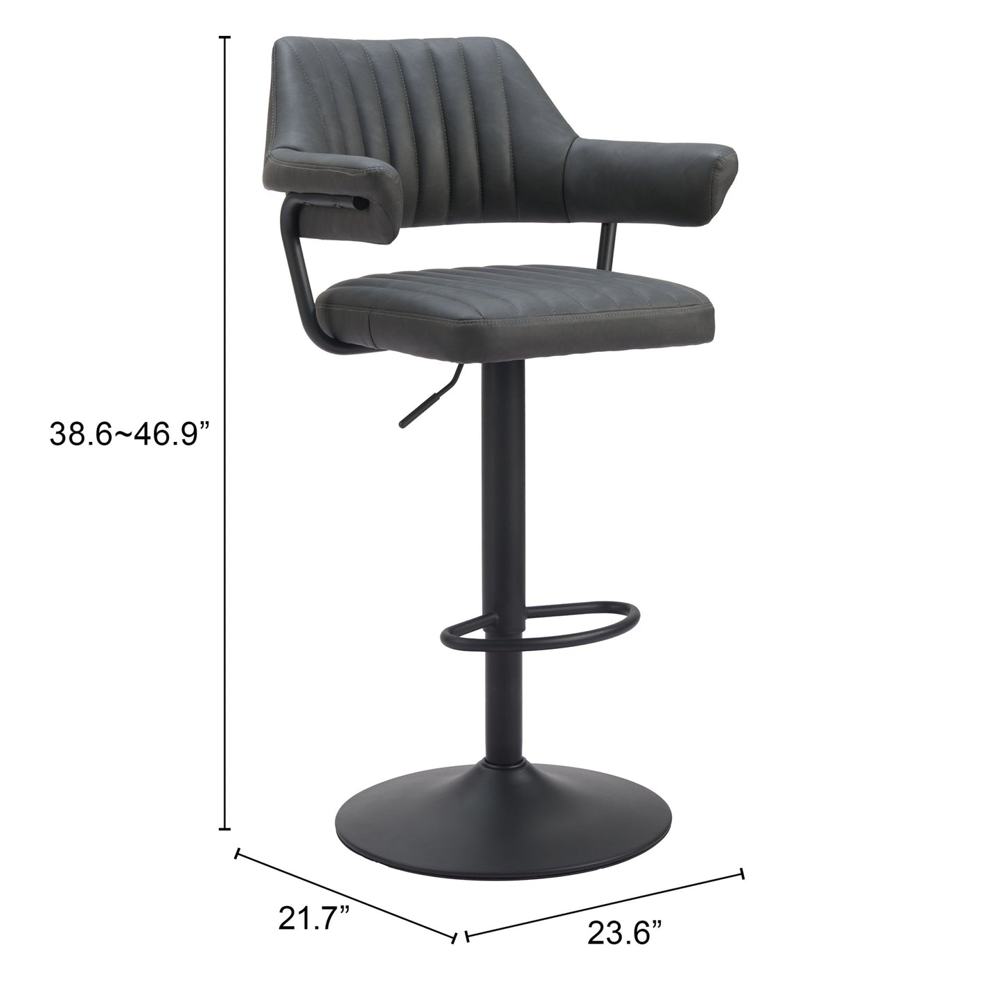 Erret Barstool Gray