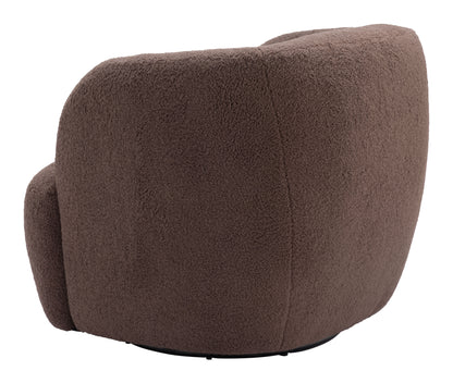 Govan Swivel Chair - Brown Stylish and Comfortable Swivel Chair for Modern Living Spaces or Offices
