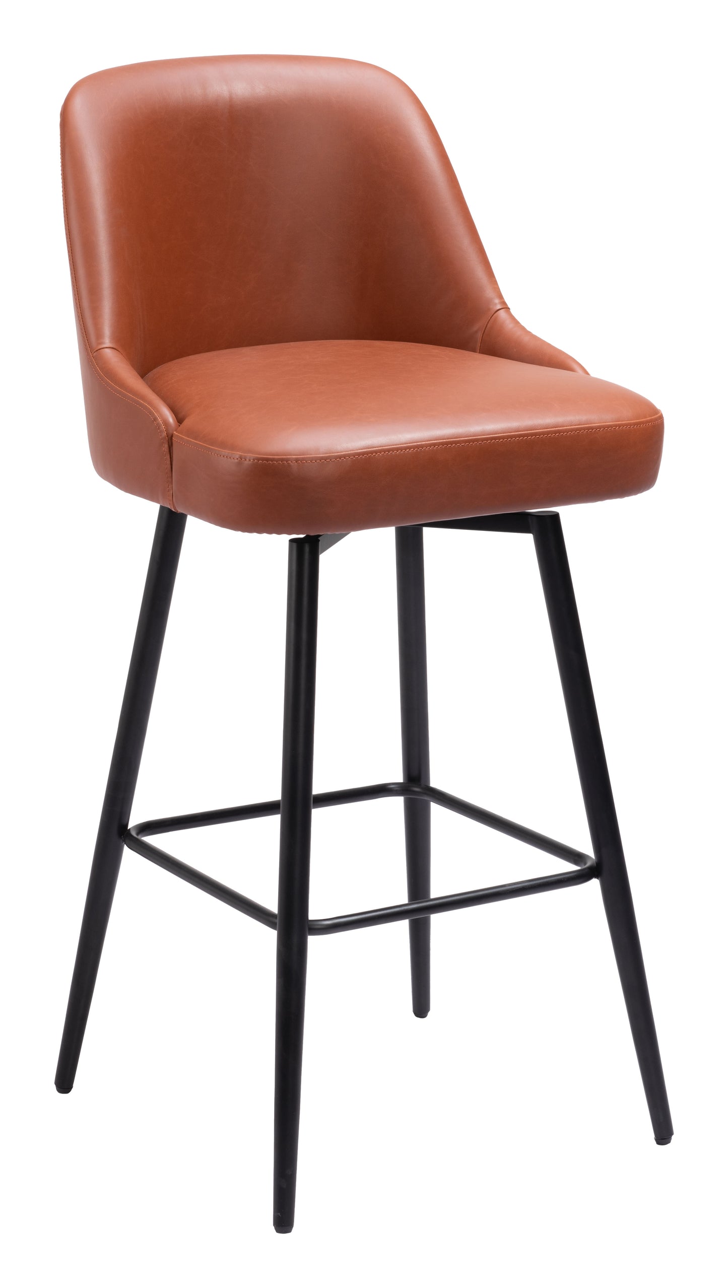 Keppel Swivel Barstool Brown