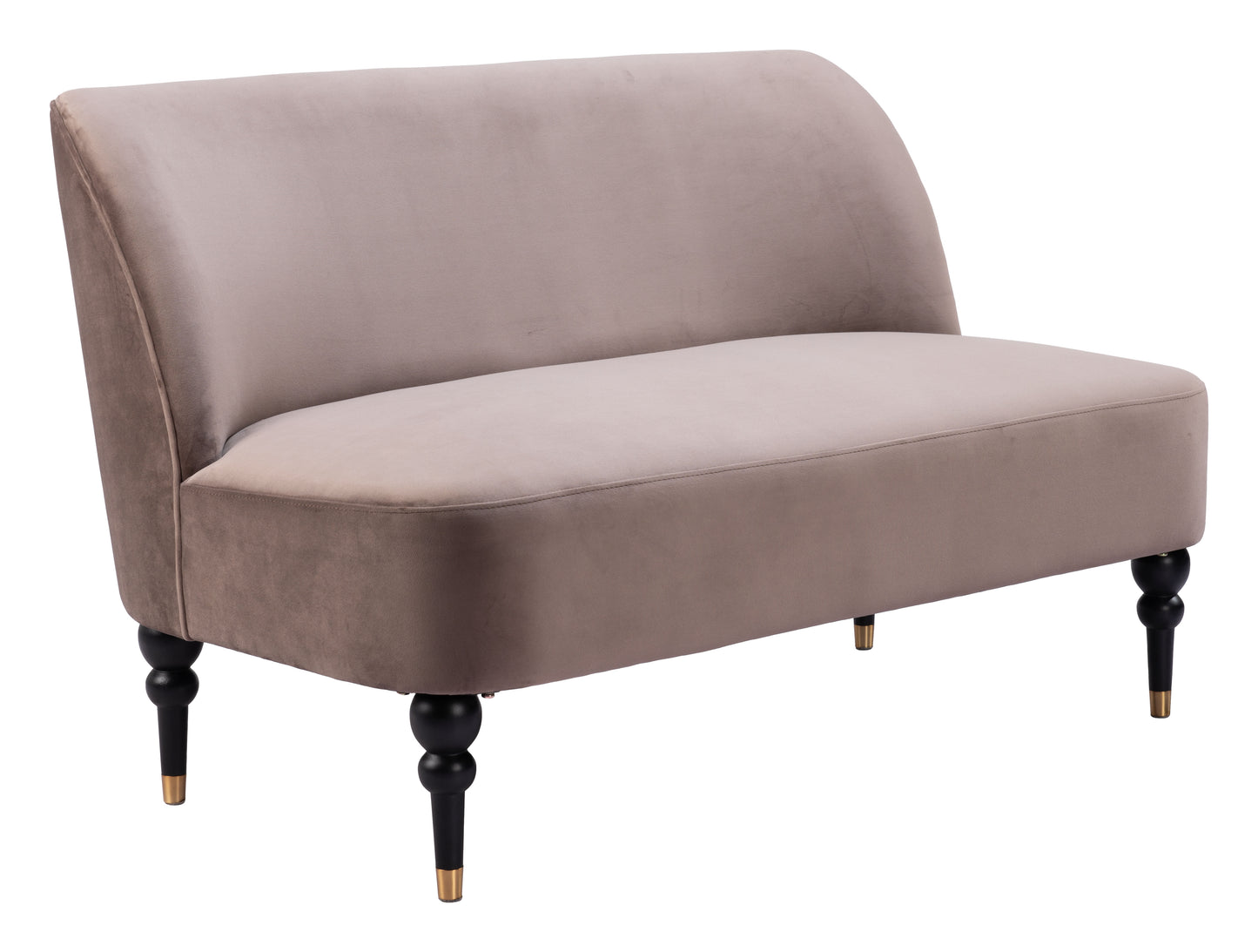 Bintulu Loveseat - Taupe Stylish and Comfortable Upholstered Loveseat for Modern Living Rooms