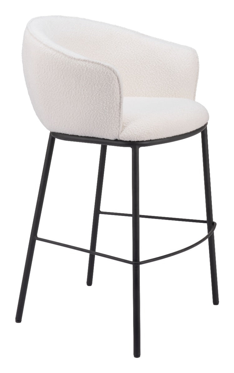 Essen Barstool - Ivory Sleek and Elegant Barstool for Modern Kitchens and Home Bars