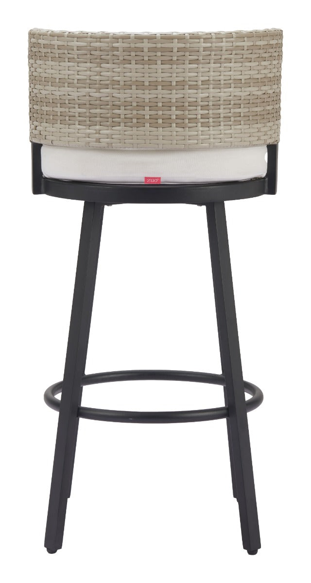 Midnight Wave Barstool White - Sleek & Modern Barstool with a Crisp White Finish and Unique Wave Design