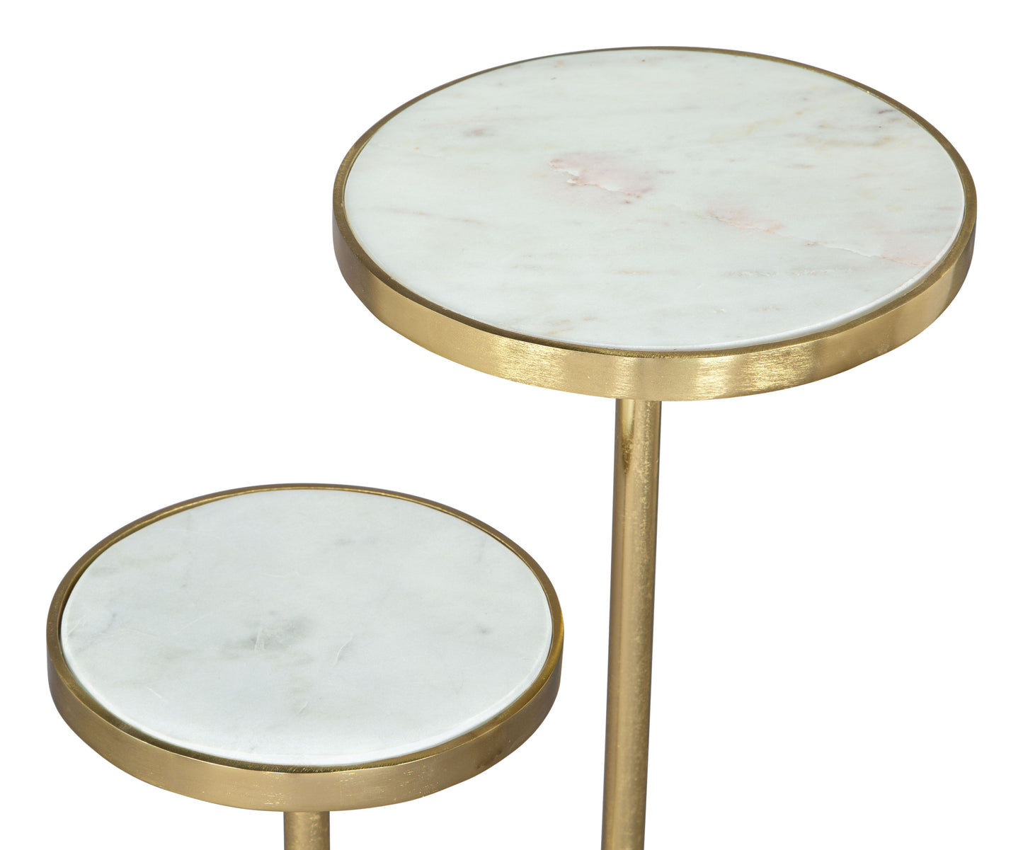 Marc Side Table White & Gold