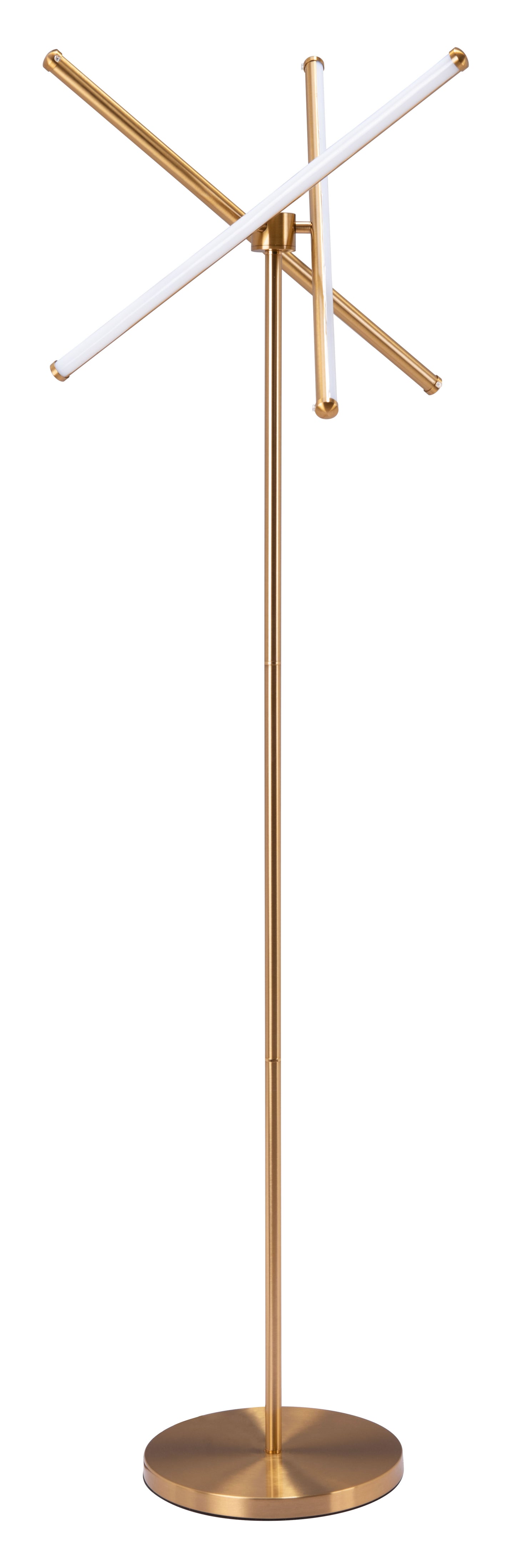 Garza Floor Lamp Brass