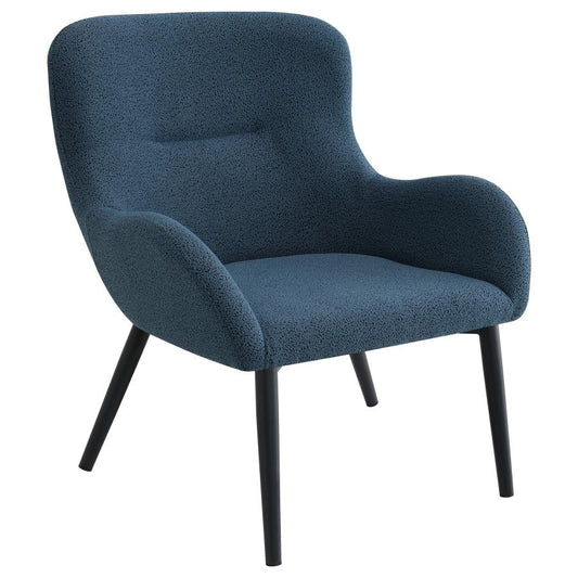 Calvin Upholstered Modern Arm Accent Chair Aegean Blue - Chic and Comfortable Seating for a Contemporary Look