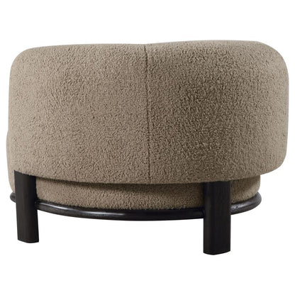 Lawler Upholstered Barrel Back Accent Chair Mushroom - Elegant and Cozy Accent for Any Room