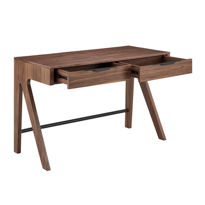 Milo 47-Inch Desk in Walnut