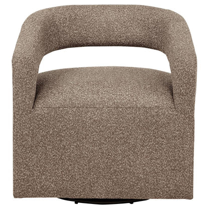 Westhill Rocky Road Boucle Upholstered Swivel Accent Chair