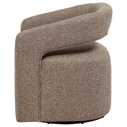 Westhill Rocky Road Boucle Upholstered Swivel Accent Chair