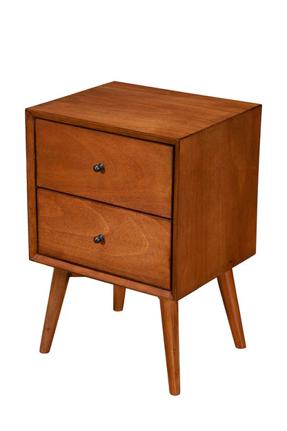 Flynn Acorn Nightstand - Mid-Century Modern Style with Functional Storage