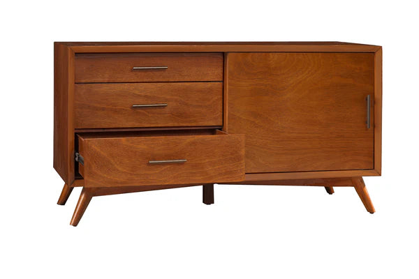 Flynn Acorn Small TV Console – Stylish Design with a Warm Acorn Finish and Compact Storage