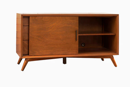 Flynn Acorn Small TV Console – Stylish Design with a Warm Acorn Finish and Compact Storage