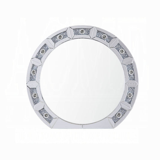 Noralie Accent Mirrored & Faux Diamonds Mirror