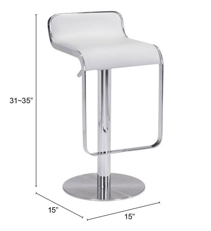 Equino Barstool White - Sleek & Modern Barstool with a Clean White Finish for a Contemporary, Stylish Look