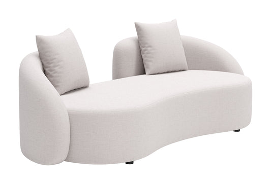 Sunny Isles Loveseat Beige - Stylish & Comfortable Loveseat with a Neutral Beige Upholstery for a Relaxing, Modern Vibe