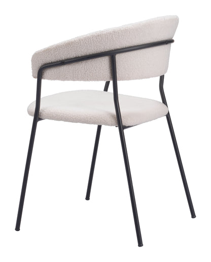 Josephine Dining Chair Set of 2 - Elegant Cream Design for Chic Dining Rooms and Modern Interiors