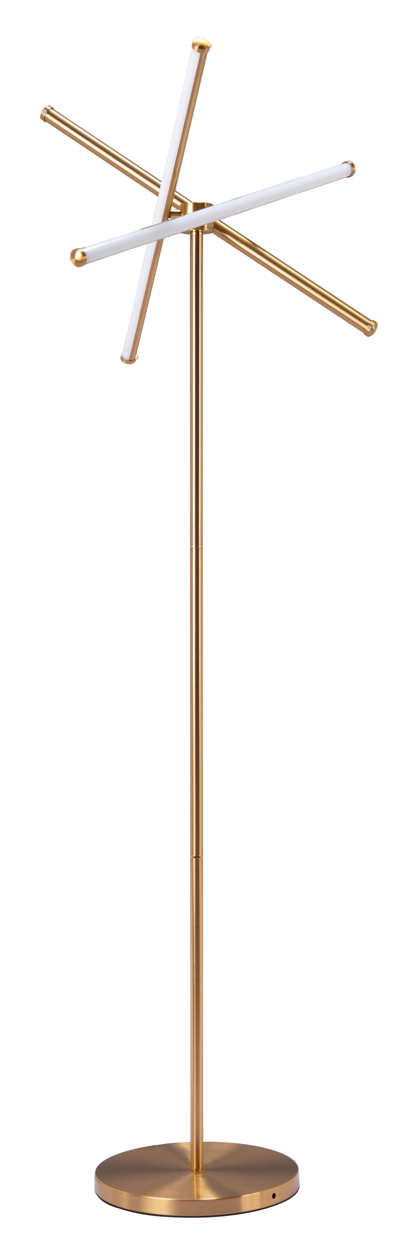 Garza Floor Lamp Brass