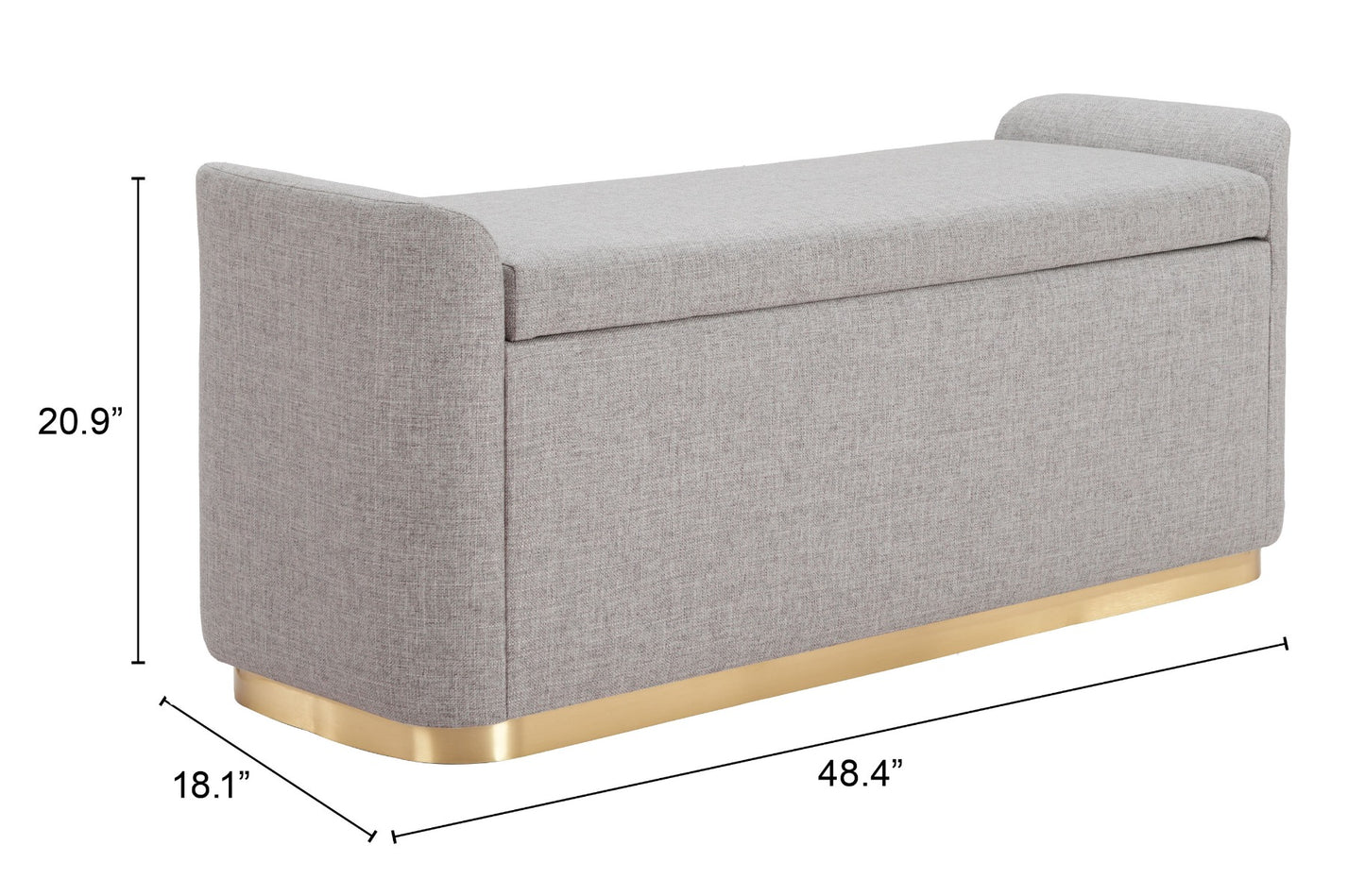 Dobo Storage Bench Gray