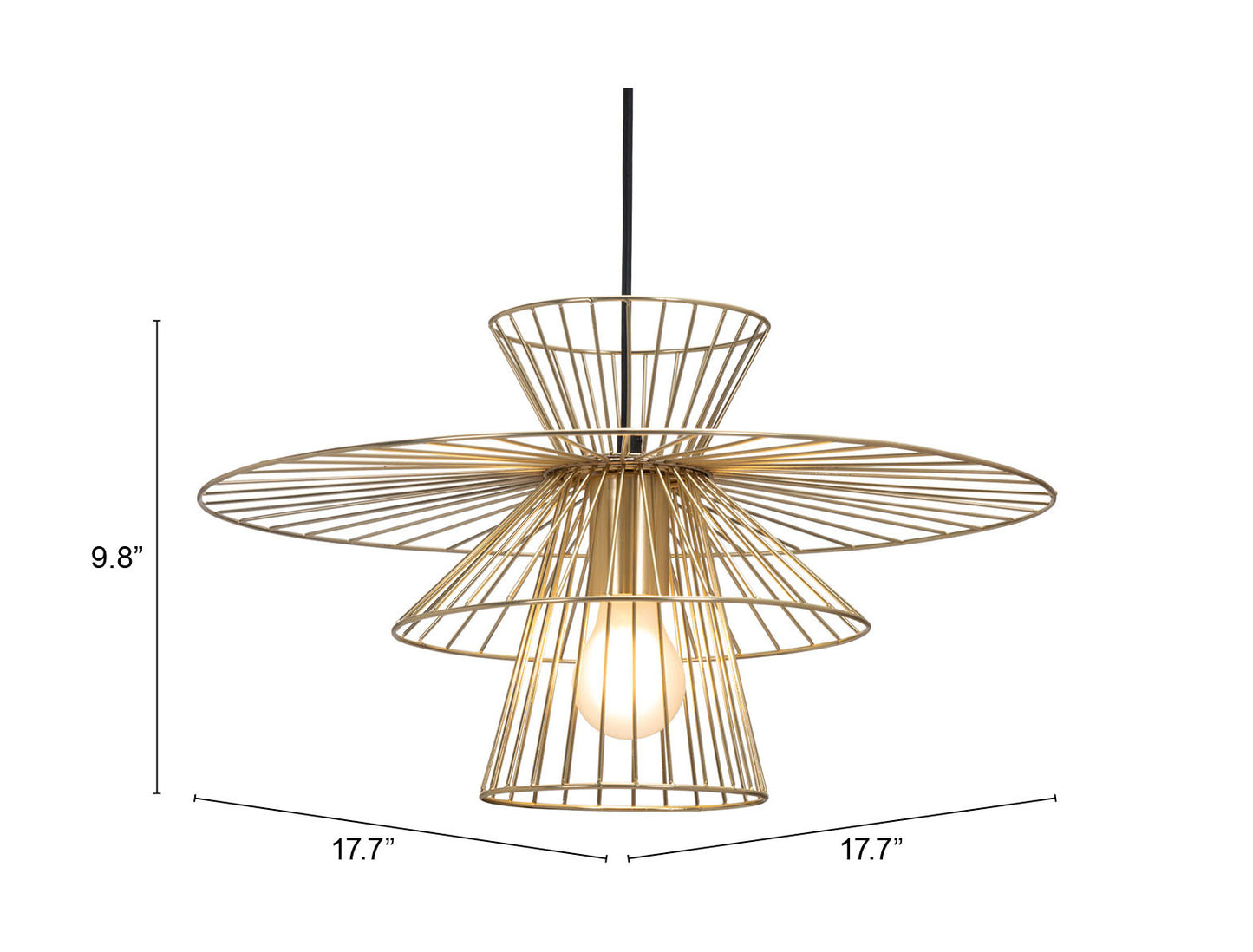 Azzi Ceiling Lamp Gold