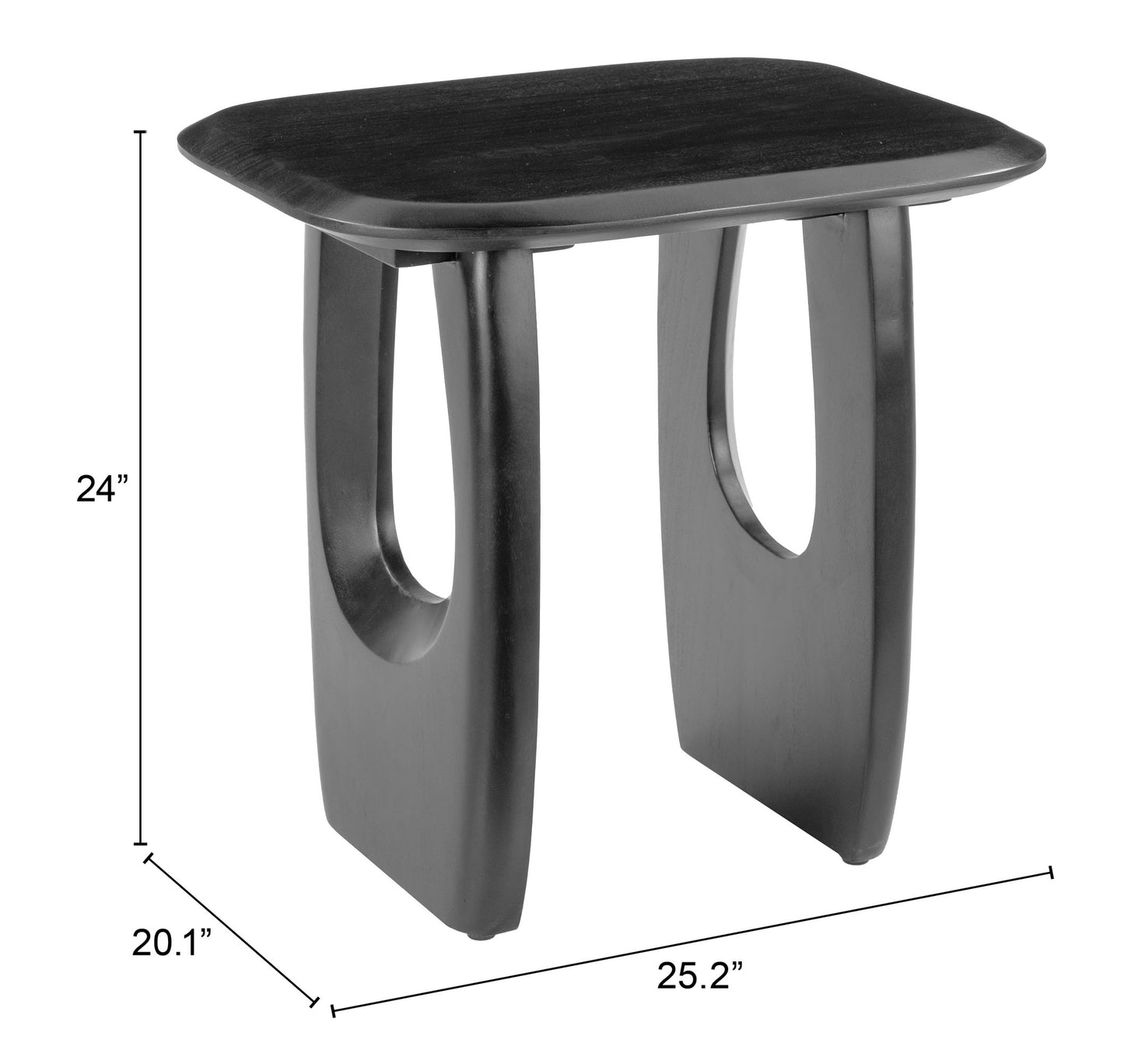 Arasan Accent Table Black