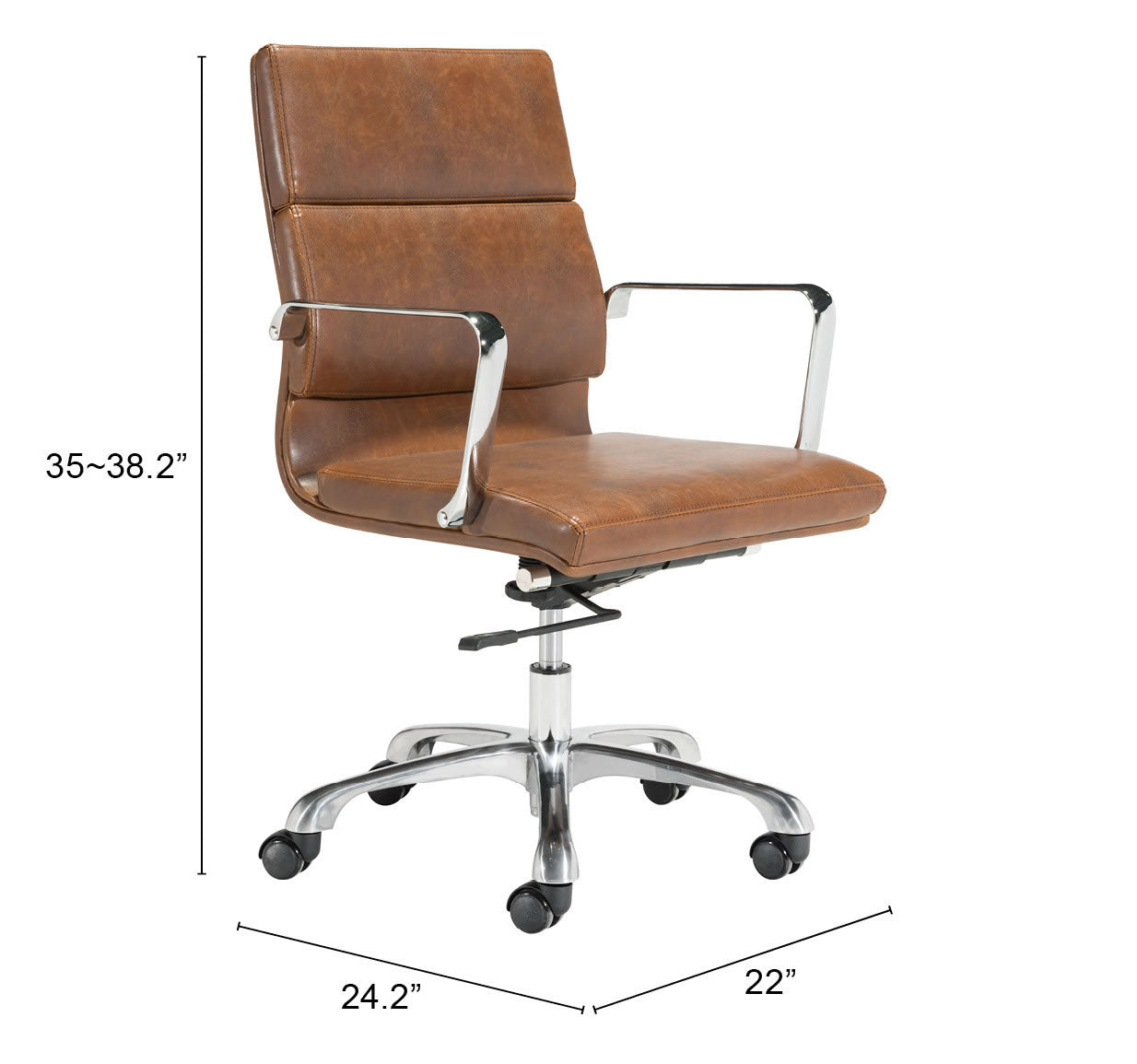 Ithaca Office Chair Vintage Brown