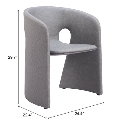 Rosyth Dining Chair - Slate Gray Modern Upholstered Chair for Stylish Dining Rooms