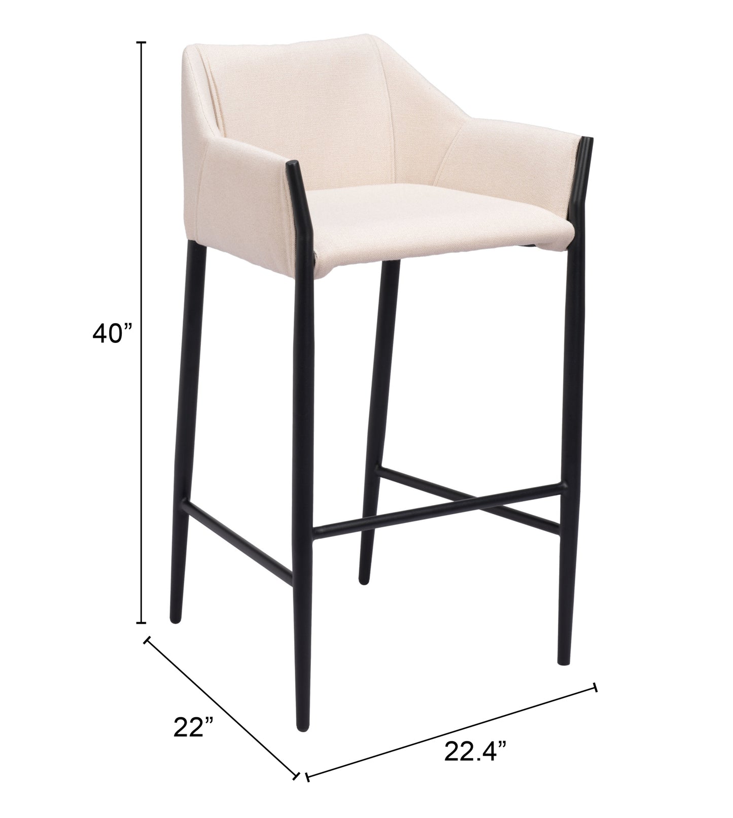 Andover Barstool Beige