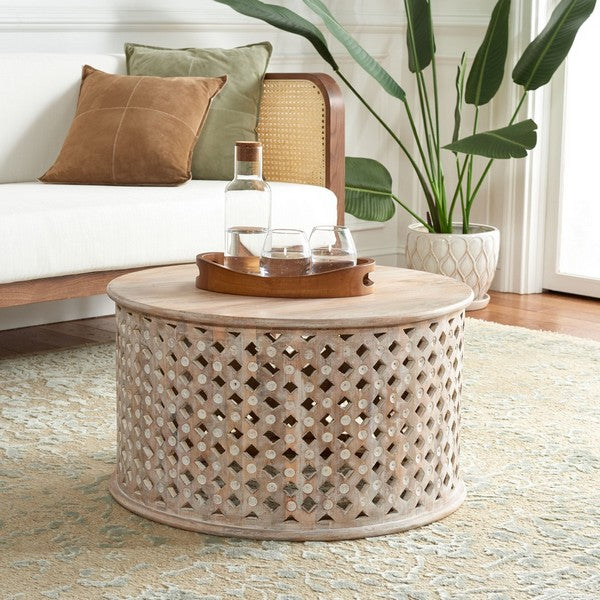 Kyrith Round Coffee Table – Stylish & Modern Accent Table for Living Room