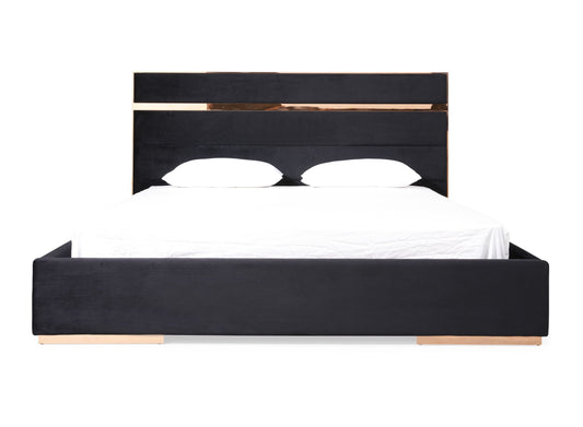Cartier Black Velvet and Rose Gold Bed