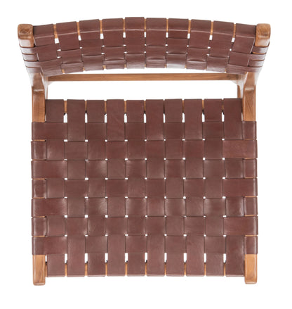 Taika Woven Leather Dining Chair Set of 2 - Elegant and Durable Seating for Contemporary Dining Spaces
