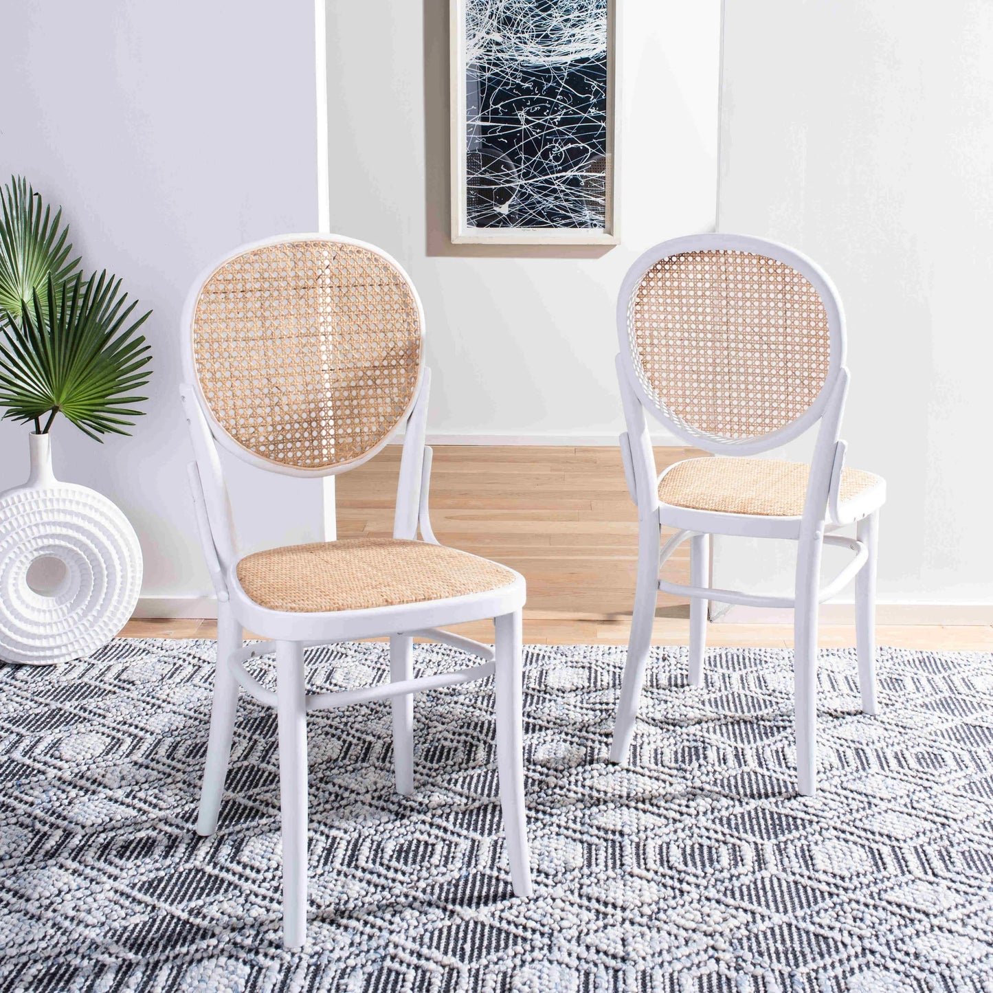 Sonia Cane Dining Chair - Elegant and Comfortable Seating with a Natural Touch for Modern Dining Spaces