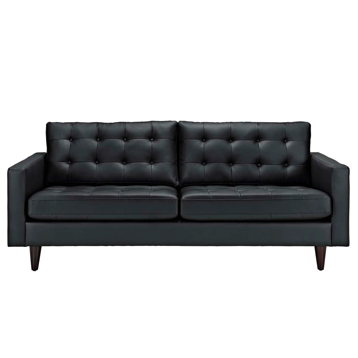 Empress Bonded Leather Sofa - Classic and Comfortable Seating with a Sleek, Timeless Design