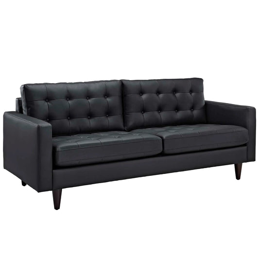 Empress Bonded Leather Sofa - Classic and Comfortable Seating with a Sleek, Timeless Design