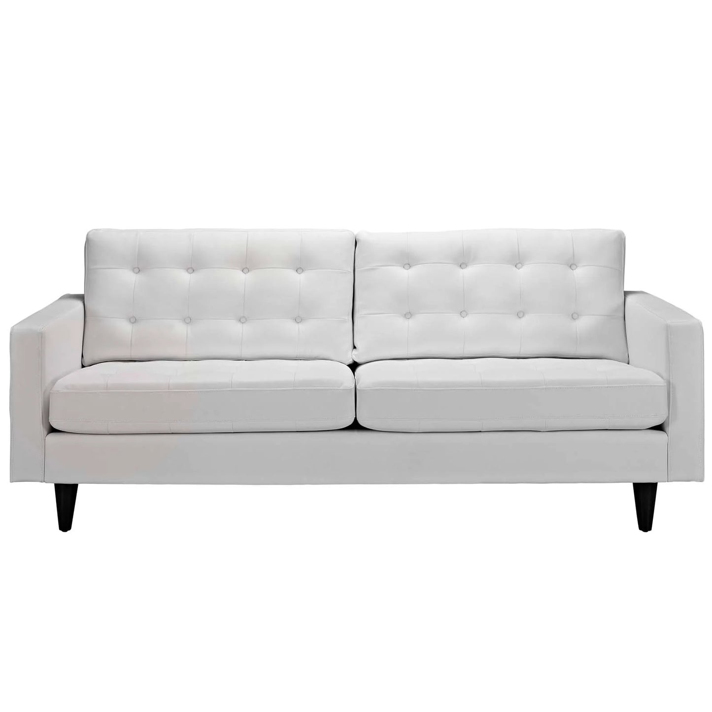 Empress Bonded Leather Sofa - Classic and Comfortable Seating with a Sleek, Timeless Design