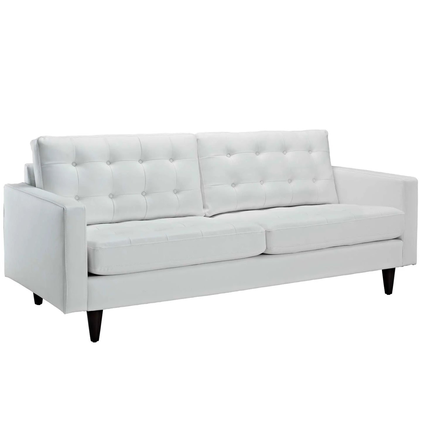 Empress Bonded Leather Sofa - Classic and Comfortable Seating with a Sleek, Timeless Design