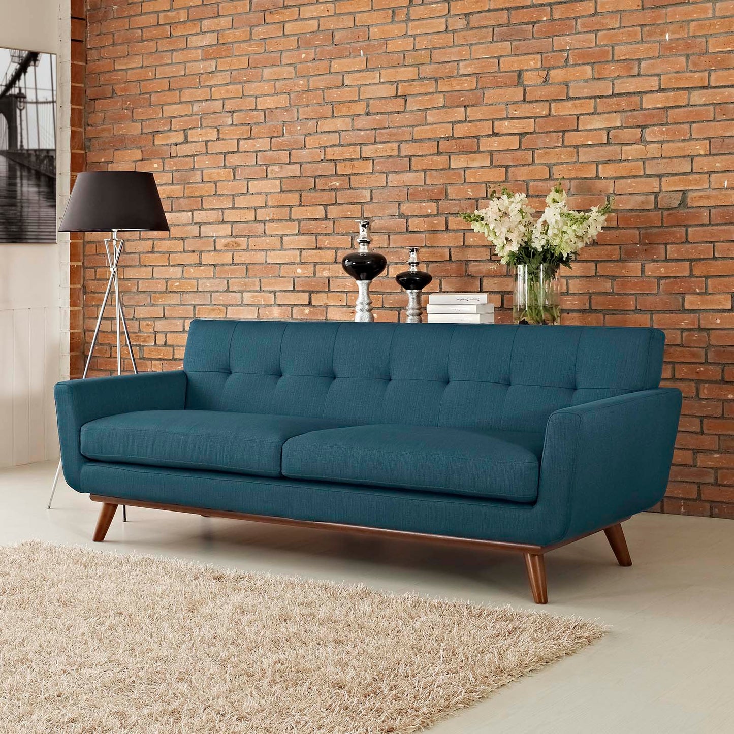 Engage Upholstered Fabric Sofa – Sleek and Comfortable Seating with a Contemporary, Cozy Design