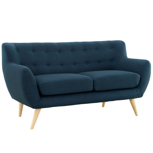 Remark Upholstered Fabric Loveseat - Cozy and Stylish Seating with a Soft Fabric Finish for Comfortable Living Spaces