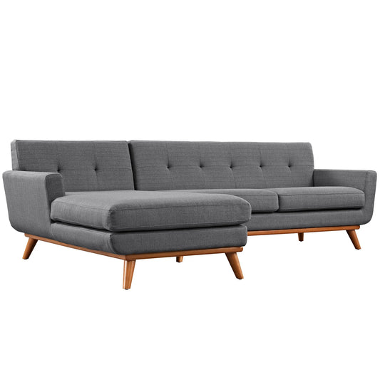 Engage Left-Facing Upholstered Fabric Sectional Sofa – The Perfect Blend of Style and Comfort