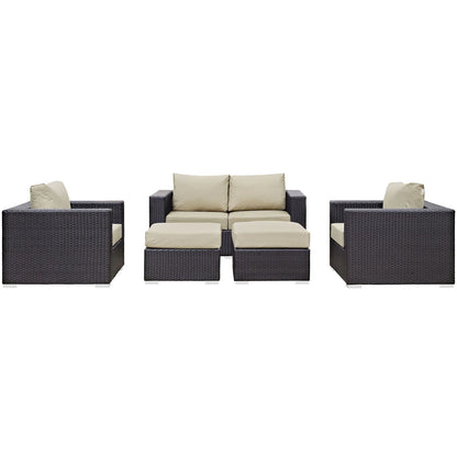 Convene 5-Piece Outdoor Patio Sofa Set – Stylish & Comfortable Seating for Your Outdoor Space