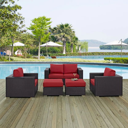 Convene 5-Piece Outdoor Patio Sofa Set – Stylish & Comfortable Seating for Your Outdoor Space