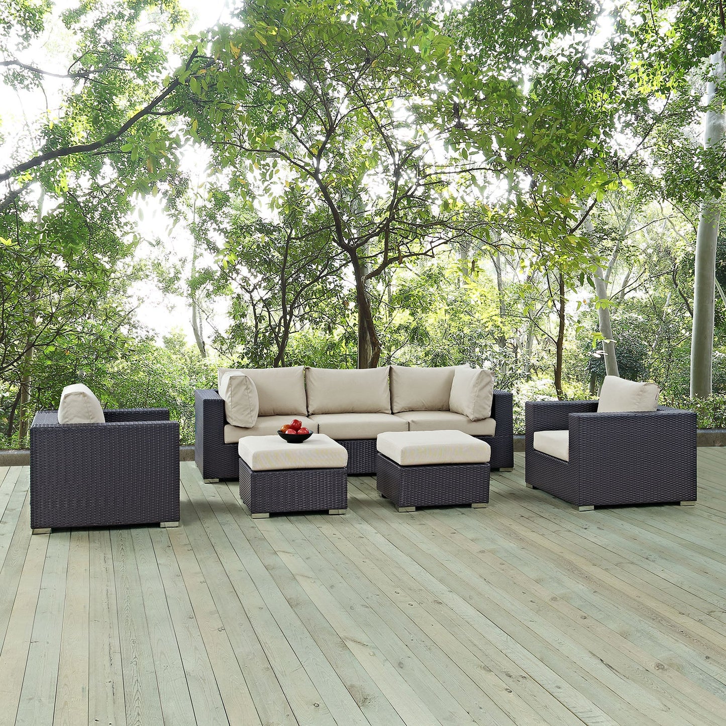 Convene 7-Piece Outdoor Patio Sectional Set – Spacious, Stylish Seating for Ultimate Relaxation