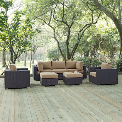 Convene 7-Piece Outdoor Patio Sectional Set – Spacious, Stylish Seating for Ultimate Relaxation
