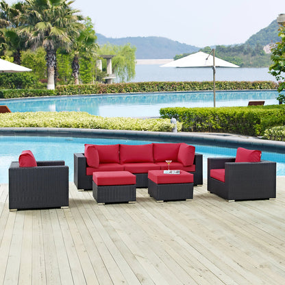 Convene 7-Piece Outdoor Patio Sectional Set – Spacious, Stylish Seating for Ultimate Relaxation