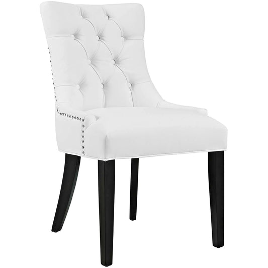 Regent Tufted Vegan Leather Dining Chair – Elegant & Sustainable Seating