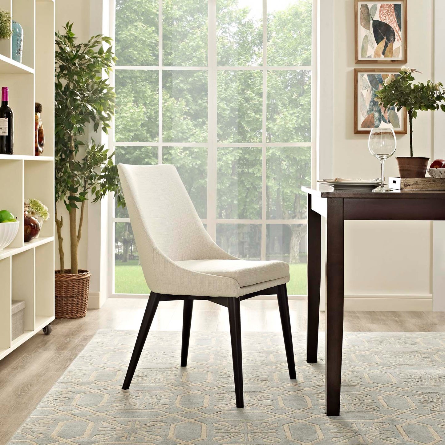 Viscount Fabric Dining Chair – Elegant Silhouette with Comfortable Modern Seating