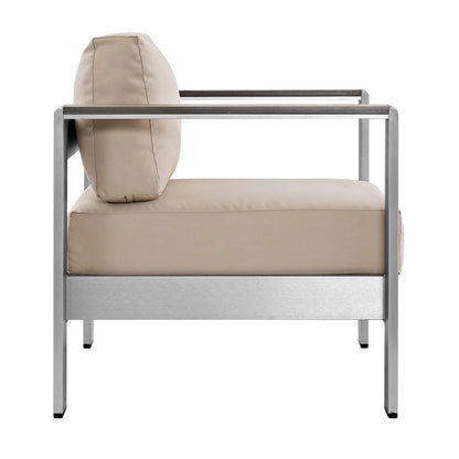 Shore 3-Piece Outdoor Patio Aluminum Set - Durable and Stylish Seating for Relaxed Outdoor Living